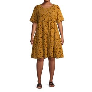 Terra & Sky Boho Tiered Dress